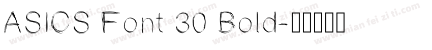 ASICS Font 30 Bold字体转换